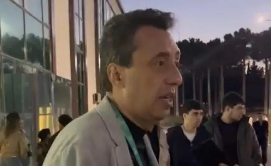 "Turan Tovuz"un rəhbəri "haramı olsun" dedi - "Suyu oturaraq içən hakim..." + VİDEO