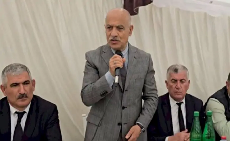 Masallının icra başçısı yas məclisində şeir dedi - VİDEO 