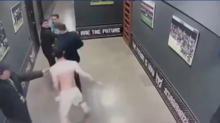 Marko Yankoviç paltardəyişmə otağında hakimə hücum etdi - VİDEO