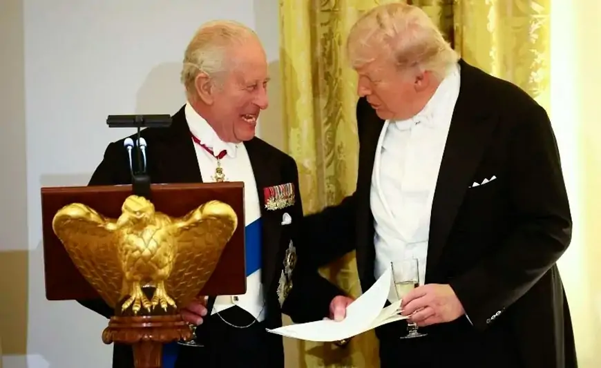 Şam yeməyində söz dueli: III Çarlz Trampı belə susdurdu - DİALOQUN TAM MƏTNİ