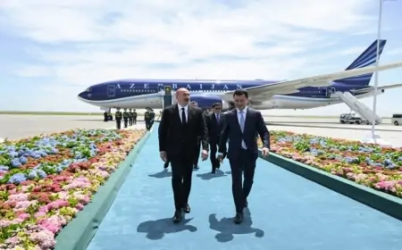 Prezident Qazaxıstana getdi 