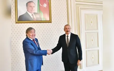 Prezident Oljas Süleymenovu təbrik etdi - MƏTN