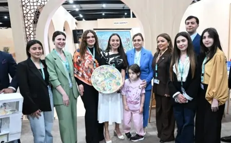 Leyla Əliyeva və Arzu Əliyeva "Urban Expo" sərgisi ilə tanış olublar 