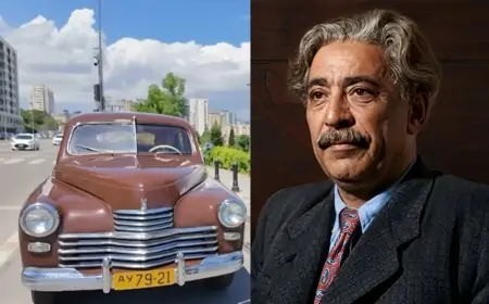 Səməd Vurğunun 51 ildir qarajda saxlanılan maşını Bakıya gətirildi - VİDEO