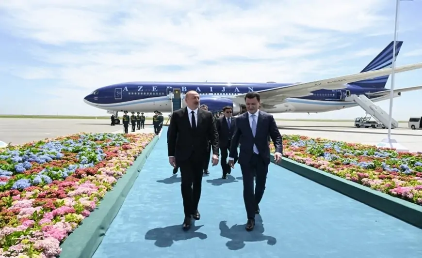 Prezident Qazaxıstana getdi 