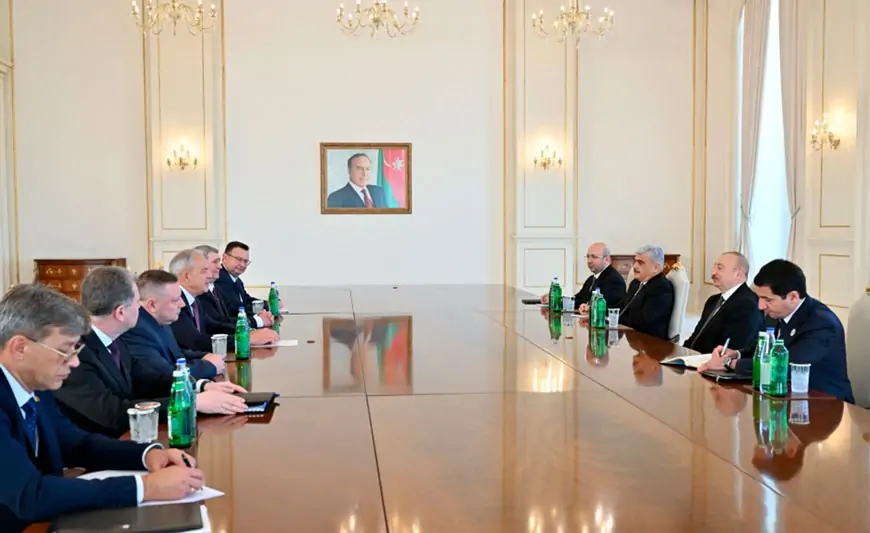 Prezident İqor Sergeyenkonu qəbul etdi - FOTOLAR