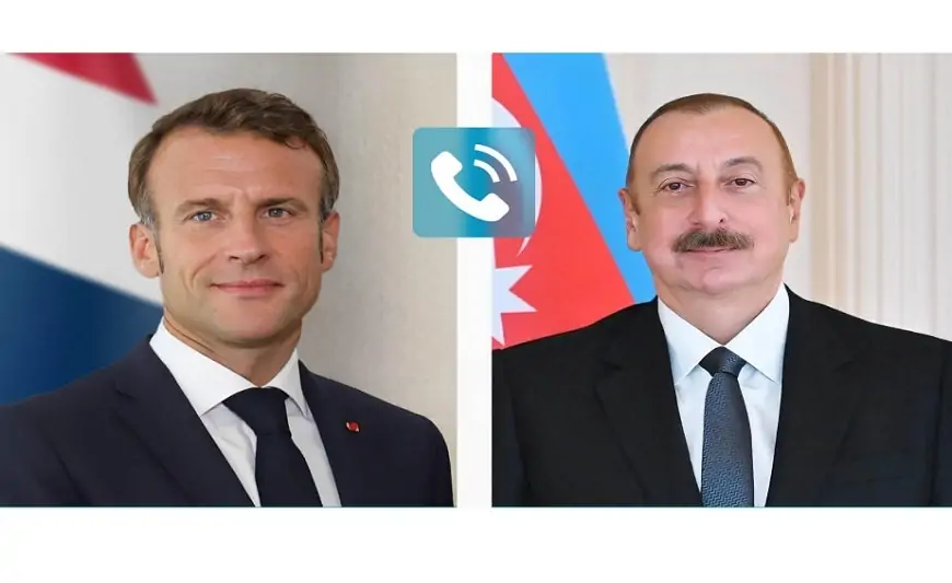 Makron İlham Əliyevə zəng vurub 