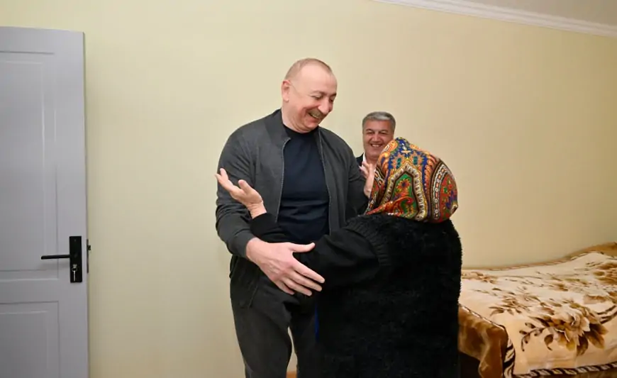 Prezidentin şuşalı nənə ilə maraqlı dialoqu - "Qızımı niyə gətirməmisən?"