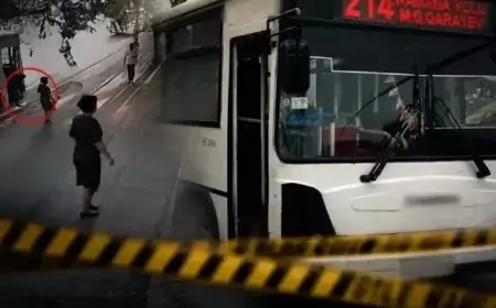Yaşlı qadının üstündən keçən avtobus sürücüsünün KİMLİYİ BİLİNDİ 