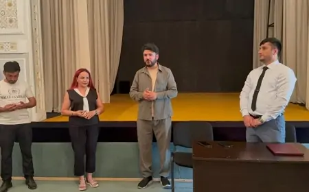 Füzuli Dövlət Dram Teatrında Dünya Gənc Türk Yazarlar Birliyinin yeni üzvlərinin təqdimatı keçirilib 