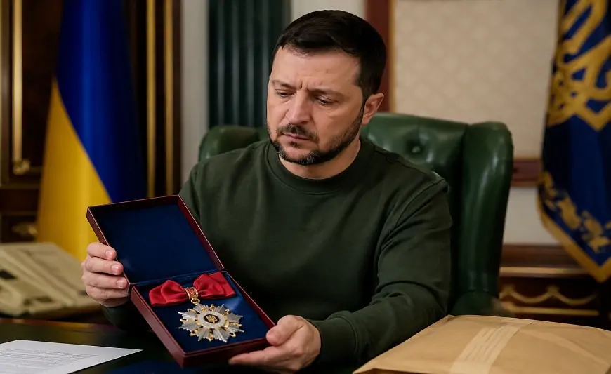 Zelenski həmin ordeni geri qaytardı, qəbzi paylaşıb bunları YAZDI - Nə baş verir?