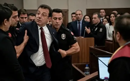 İmamoğlu öz məhkəməsindən zorla çıxarıldı - "Klounluq edə bilməzsiniz"
