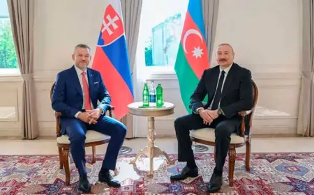 İlham Əliyevlə Peter Pelleqrini təkbətək görüşdülər 