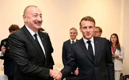 Prezident Emmanuel Makronu təbrik etdi 