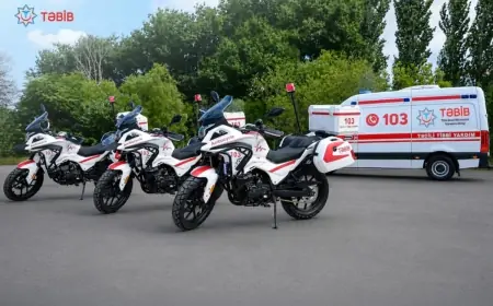 Bakıda təcili yardım motosikletə keçir
