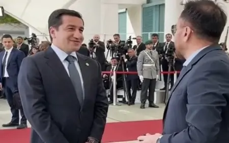 Hikmət Hacıyev Almaniyada Tural Sadıqlı ilə üz-üzə gəldi - Söhbətin VİDEOSU