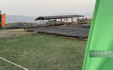Göygöldə Yaylaq Festivalında çardaq uçdu - Xəsarət alanlar var + VİDEO