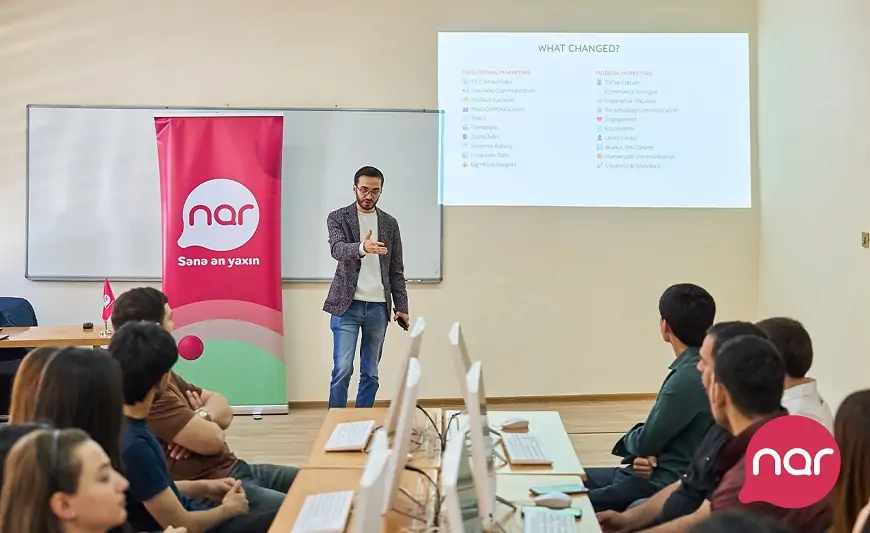 “Nar” Gəncədə tələbələr üçün təlimlər təşkil etdi 