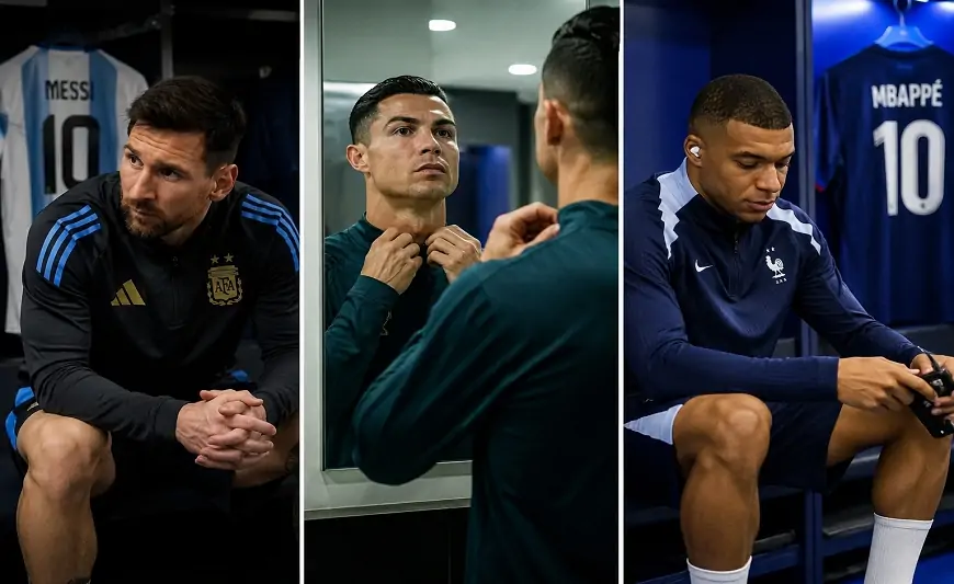 Messi susur, Ronaldo güzgüyə baxır, Mbappe isə... - Ulduzların oyundan əvvəlki ritualları
