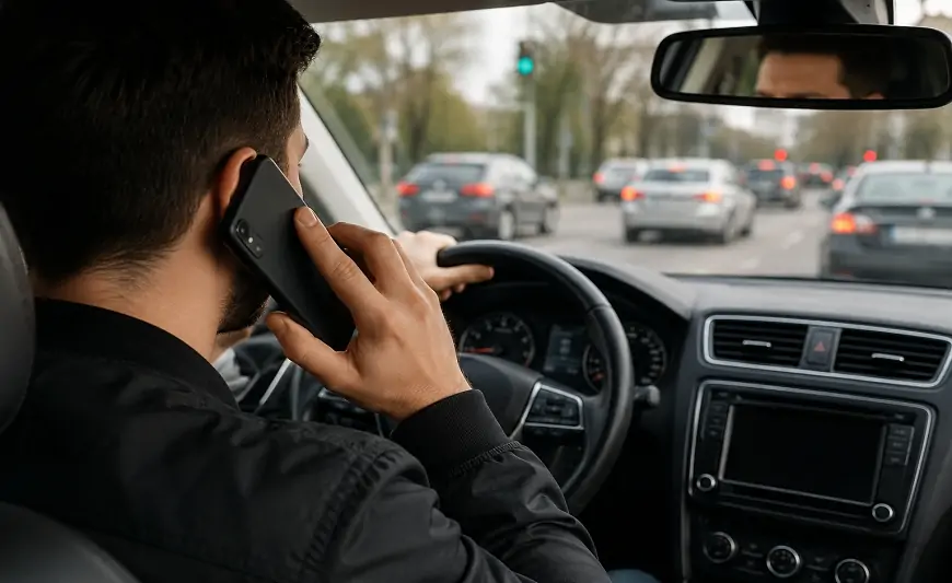 Sükan arxasında telefonla danışmağın cəriməsi nə qədərdir? - Bəs qulaqlıqla...