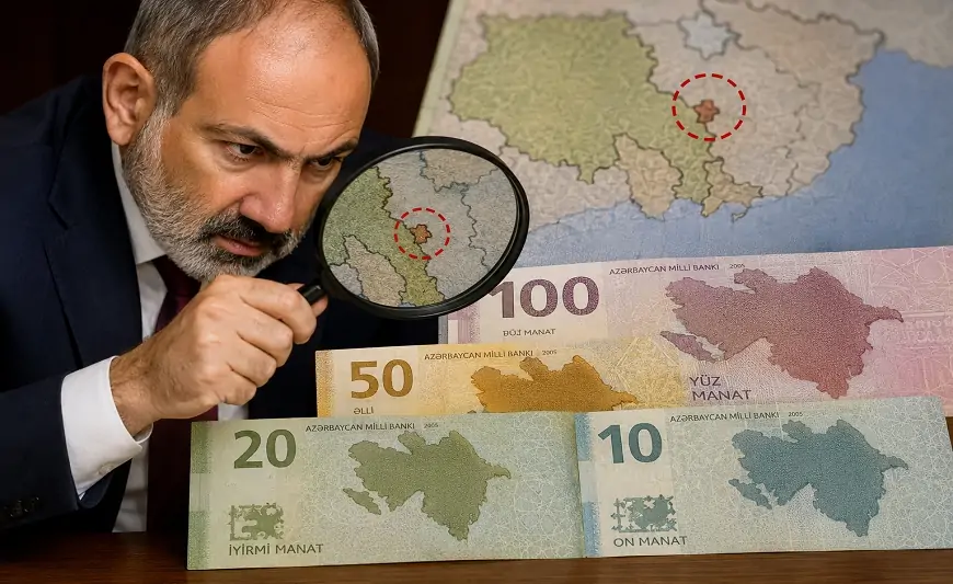 Paşinyan Azərbaycan manatında elə bir detal tapdı ki... - Çoxu bunu ilk dəfə görəcək + FOTOLAR