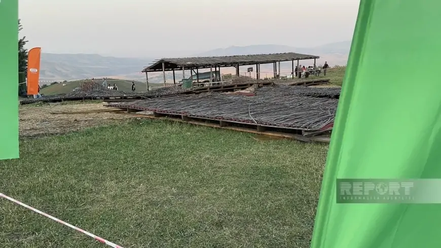 Göygöldə Yaylaq Festivalında çardaq uçdu - Xəsarət alanlar var + VİDEO