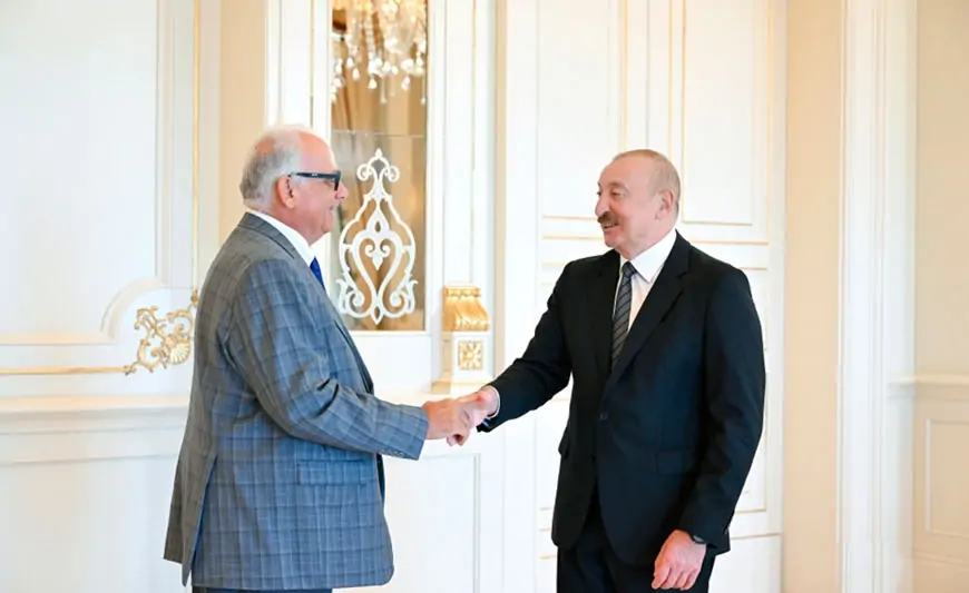 Prezident Nenad Laloviçi qəbul etdi - FOTOLAR