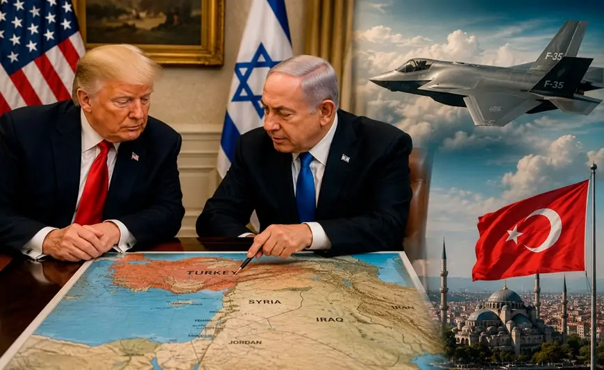 Tramp-Netanyahu görüşündə Türkiyəyə görə GƏRGİNLİK - O xəritə nədir?