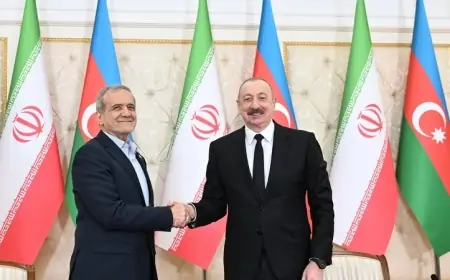 İlham Əliyev Məsud Pezeşkiana təşəkkür etdi 