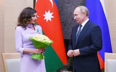 Putin Mehriban Əliyevanı təbrik etdi 