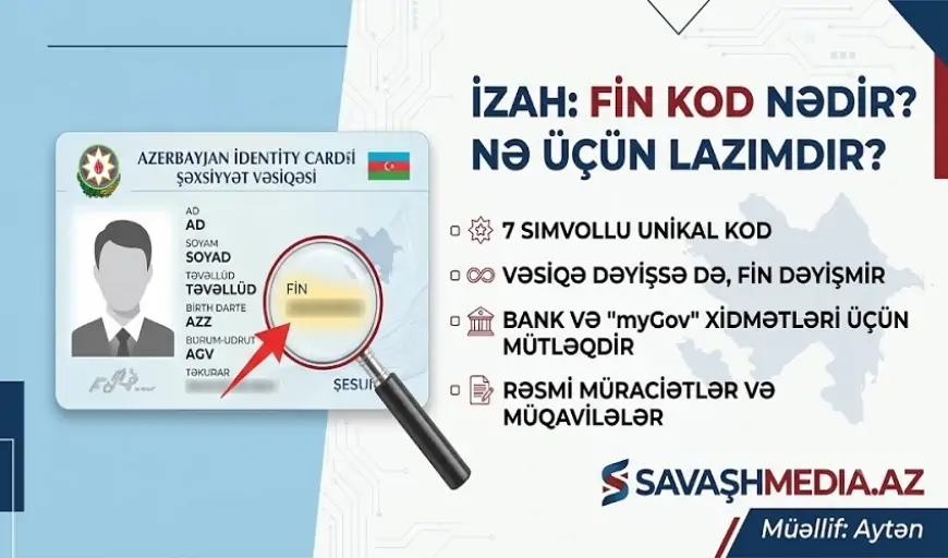 FİN kodu nədir və nə üçündür? - İZAH