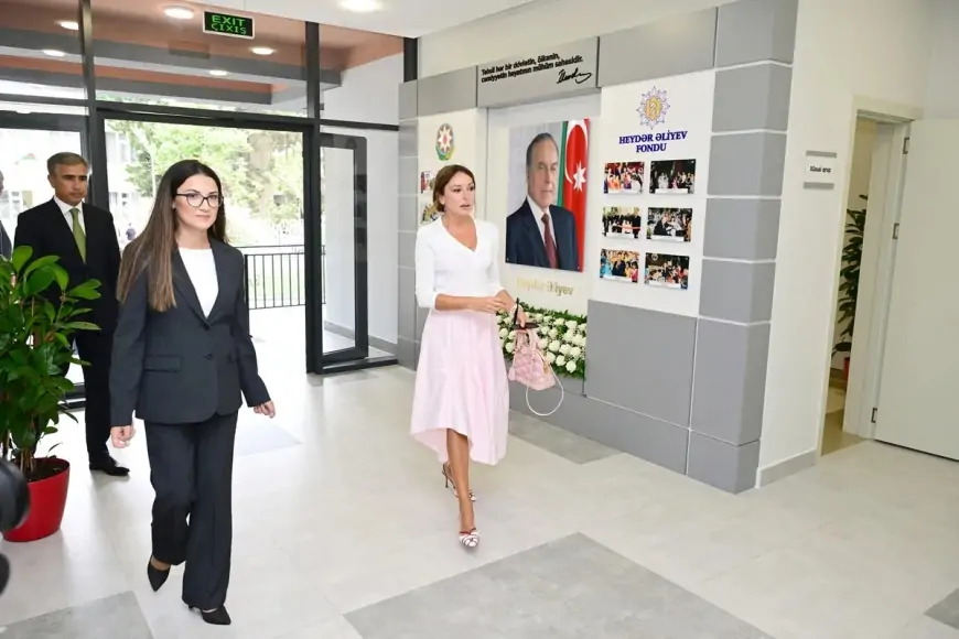 Mehriban Əliyeva Bakıda yeni körpələr evi-uşaq bağçasının açılışında iştirak edib 