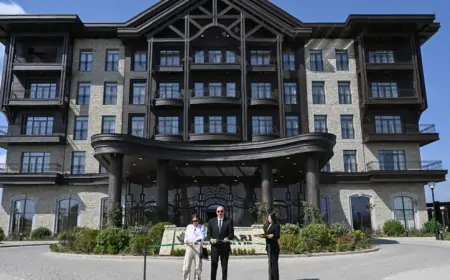 Prezident Şamaxıda “Meysari Grand Hotel & SPA” kompleksinin açılışında iştirak etdi 