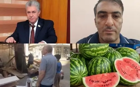 Deputat Fəzail İbrahimli qarpızsatanı POLİSƏ VERDİ - "Niyə ağ çıxıb?"