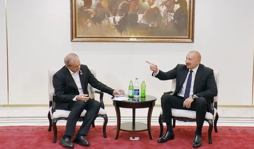 “Gürcü suyu içirsən, Azərbaycan suyundan da iç” - Əliyevlə Pezeşkianın dialoqu + VİDEO