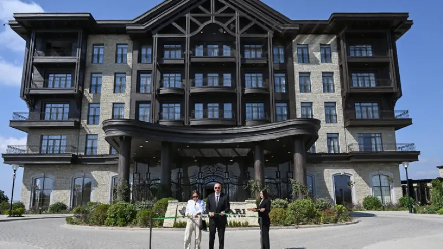 Prezident Şamaxıda “Meysari Grand Hotel & SPA” kompleksinin açılışında iştirak etdi 