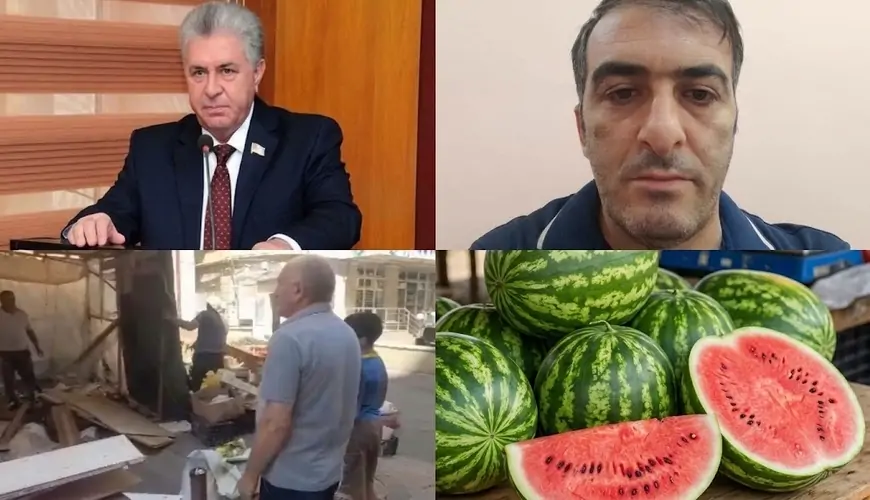 Deputat Fəzail İbrahimli qarpızsatanı POLİSƏ VERDİ - "Niyə ağ çıxıb?"
