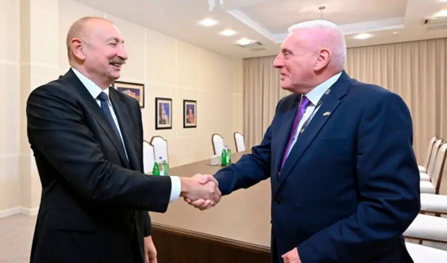Prezident britaniyalı naziri qəbul etdi - FOTOLAR