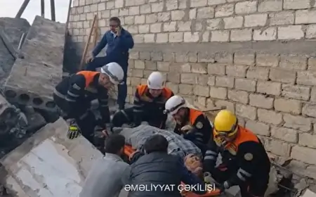 Bakıda fərdi EV UÇDU - Ölən və yaralanan var + VIDEO
