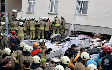 İstanbulda altımərtəbəli BİNA ÇÖKDÜ - Ölən və yaralananlar var