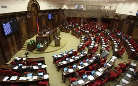 Ermənistan parlamentində gərgin anlar - VİDEO