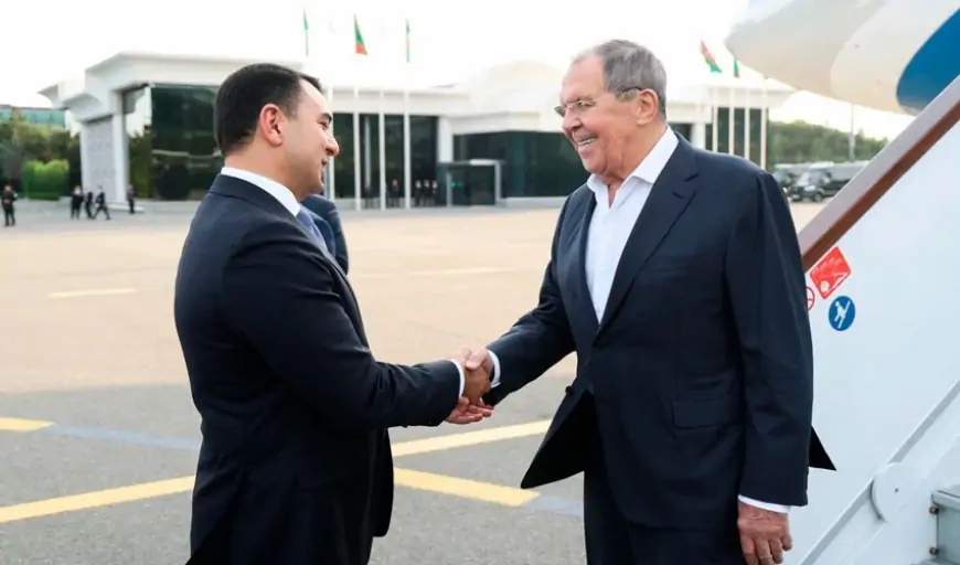 Sergey Lavrov Azərbaycandadır 