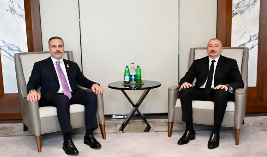İlham Əliyev Hakan Fidanı qəbul etdi 